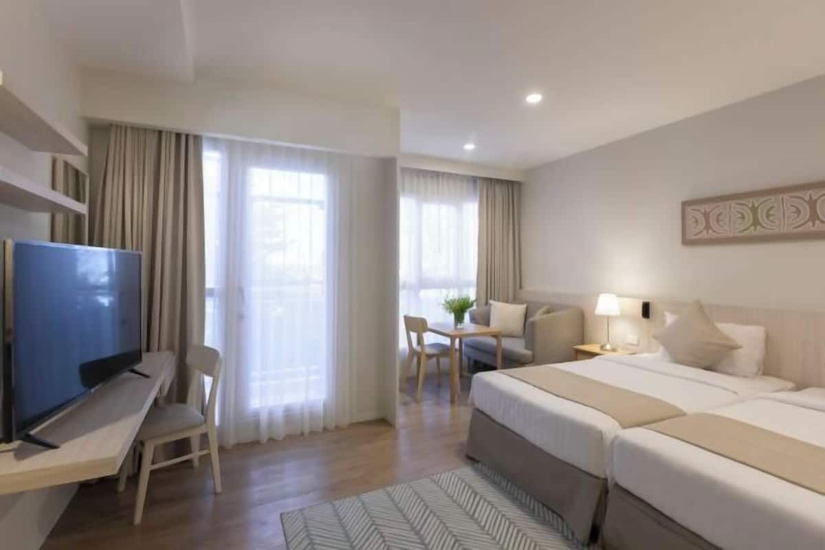 1 slaapkamer, een minibar, een kluis op de kamer