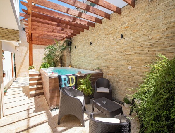 Maison, 1 chambre, accessible aux personnes à mobilité réduite, fumeur | Terrasse/Patio