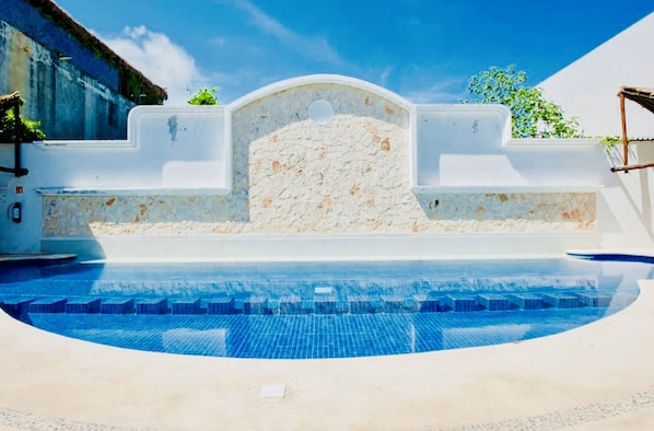 Pool - Gorgeous 22 People Villa With Pool Playacar Phase 2 (Playa del Carmen)