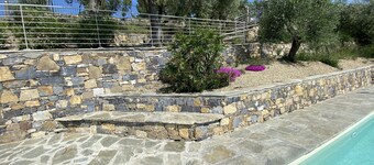 Dream home with sea views and heated pool & large terrace in the olive grove