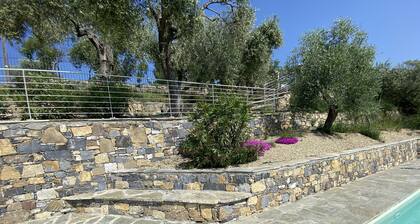 Dream home with sea views and heated pool & large terrace in the olive grove