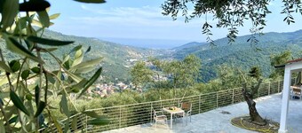 Dream home with sea views and heated pool & large terrace in the olive grove