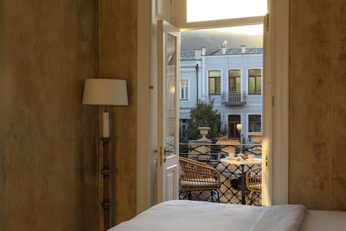Camera Premium con letto matrimoniale o 2 letti singoli, 1 camera da letto, balcone, vista città | Biancheria in cotone egiziano, biancheria da letto di alta qualità