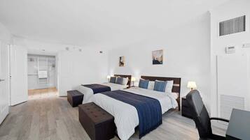 2 bedrooms, desk, iron/ironing board, WiFi