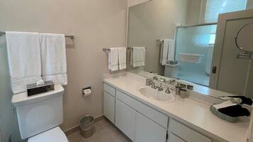 Hair dryer, towels