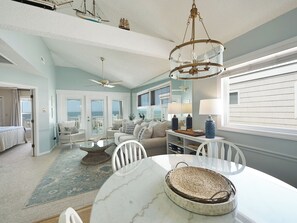 Dining - "Waters Edge 433-B" - Oceanfront Condo w/ Community Pool, 2 Bedrooms / 2 Bathrooms (Holden Beach)