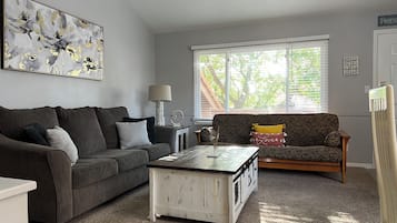 Smart TV, foosball, table tennis, books