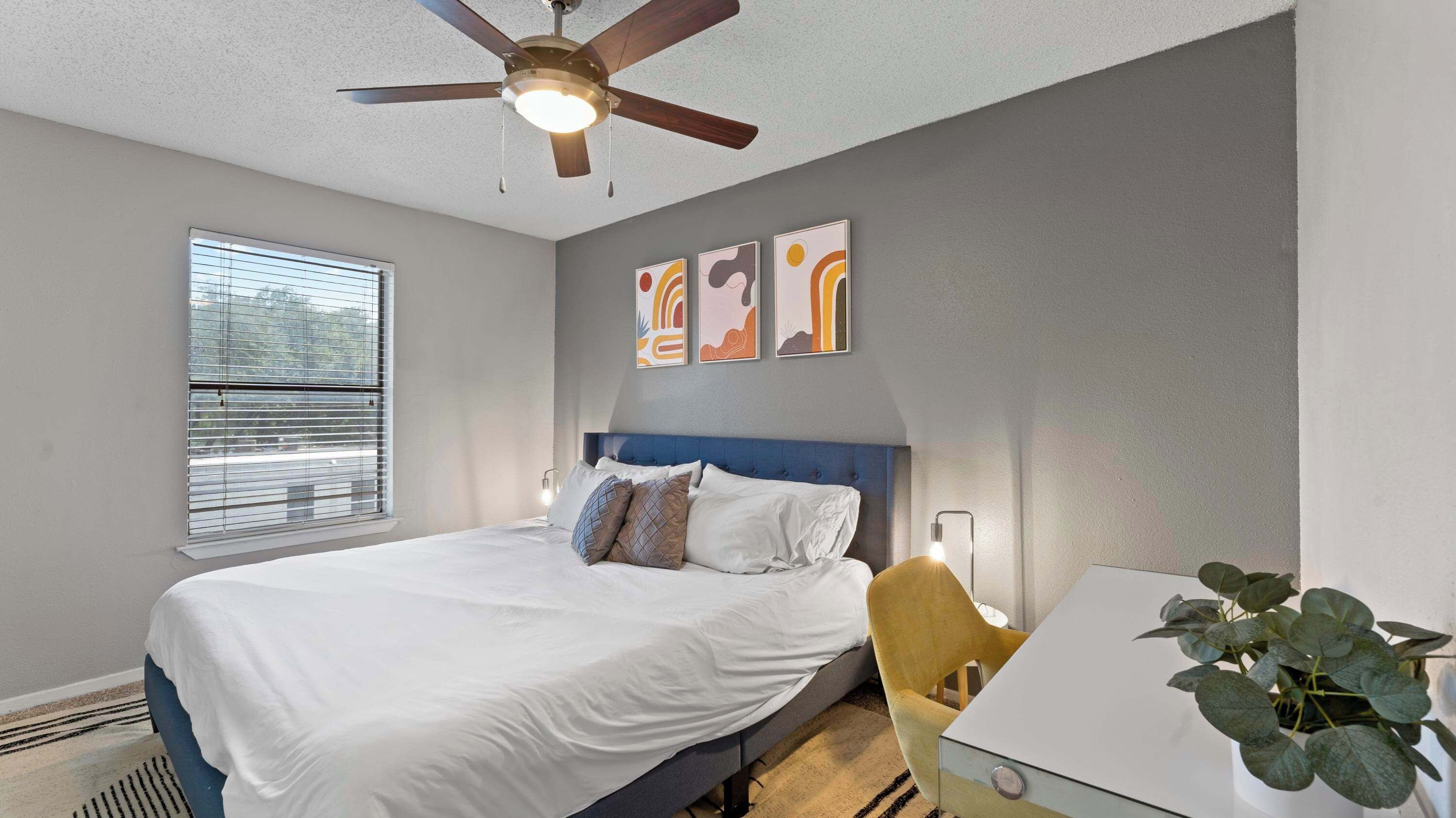 1 多间卧室、熨斗/熨衣板、WiFi、床单