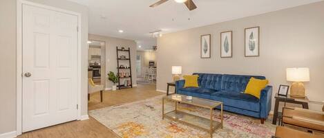 TV, fireplace, table football, offices