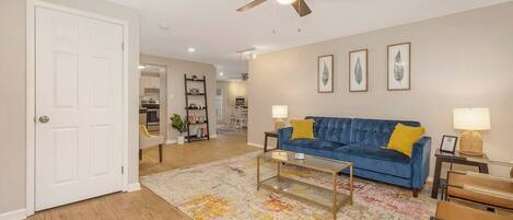 TV, fireplace, table football, offices