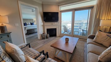 TV connectée, cheminée