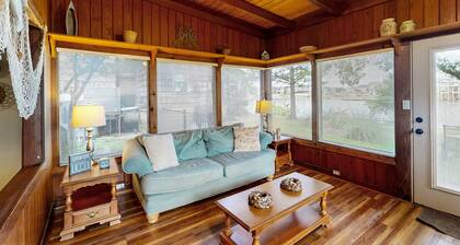 Classic Lakefront Cottage w/ Private Dock, Lovely Lake View, Backyard & WiFi