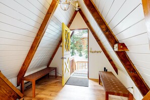 Interior - Private, alpine modern A-frame near lake & lifts with firepit & wood stove (Snoqualmie Pass)
