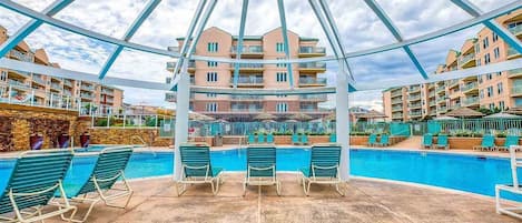 Indoor pool, outdoor pool