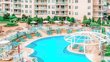 Indoor pool, outdoor pool
