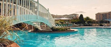 Indoor pool, outdoor pool