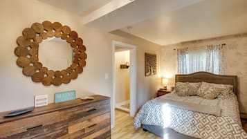 1 bedroom, iron/ironing board, internet, bed sheets