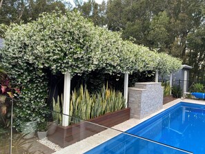 Outdoor pool, a heated pool - Luxury Couples Retreat with Heated Private Pool in Salamander Bay (Salamander Bay)