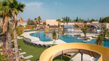 Piscine extérieure, piscine chauffée