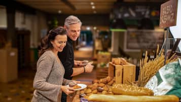 Daily buffet breakfast for a fee