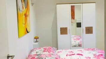 1 bedroom, iron/ironing board, travel crib, free WiFi