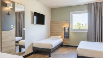 Bureau, chambres insonorisées, Wi-Fi gratuit, draps fournis