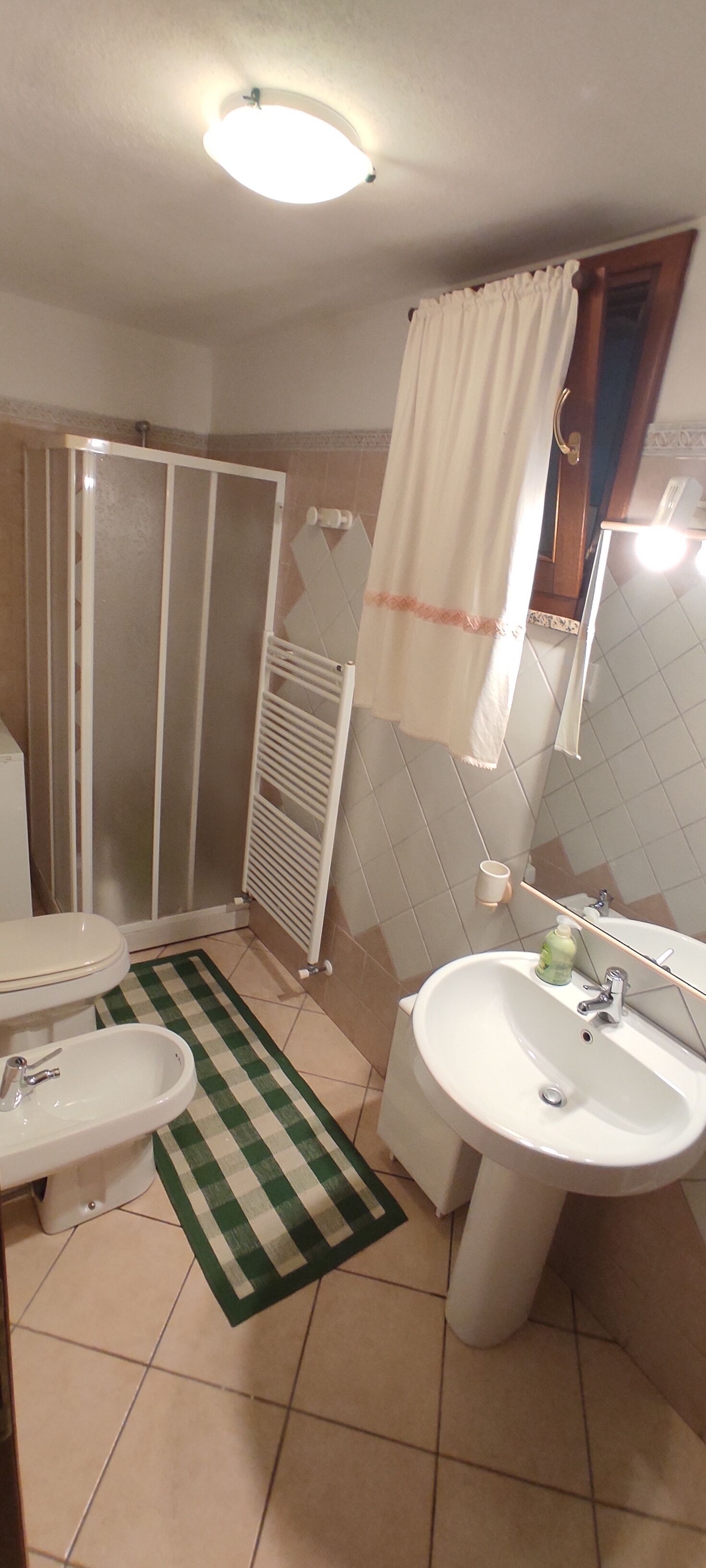 Dusche, Haartrockner, Bidet, Handtücher