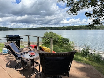 The best seat "in the house" , from the back deck !