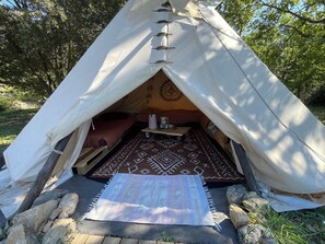 Property grounds - Naskapi a real Amerindian tepee  (Trans-en-Provence)