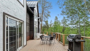 Outdoor dining - Expansive Home with Hot Tub, 1 Mile to Main St (Breckenridge)