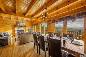 Dining - Mountain-View Cabin w/ Game Loft, Hot Tub & Fireplaces (Sevierville)