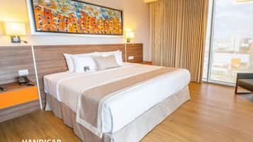 Premium bedding, minibar, in-room safe, individually decorated