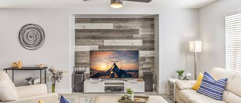 Smart TV, fireplace, offices