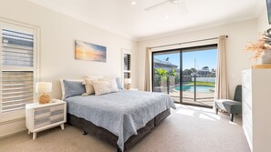 5 bedrooms, iron/ironing board, bed sheets - Nirvana Waters - Waterfront with Pool - Holiday Yamba (YAMBA)