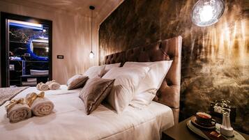 Exclusive-værelse - 1 queensize-seng - privat badeværelse - byudsigt | Premium-sengetøj, senge med madrasser af memory foam