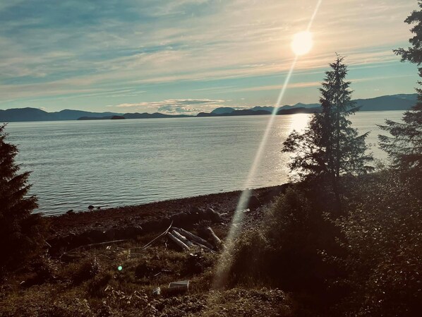 Beach nearby, sun-loungers