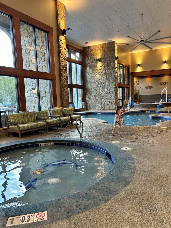 Indoor pool, outdoor pool - Ski & Summer Breckenridge Resort 1BR 2Beds w/Parking & Amenities (Breckenridge)