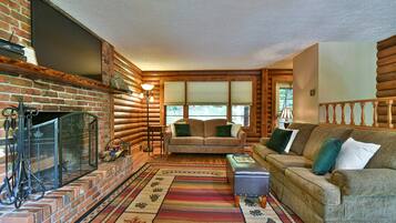 Nhà, 3 phòng ngủ, phù hợp cho người khuyết tật, lò sưởi | Khu phòng khách | Lò sưởi