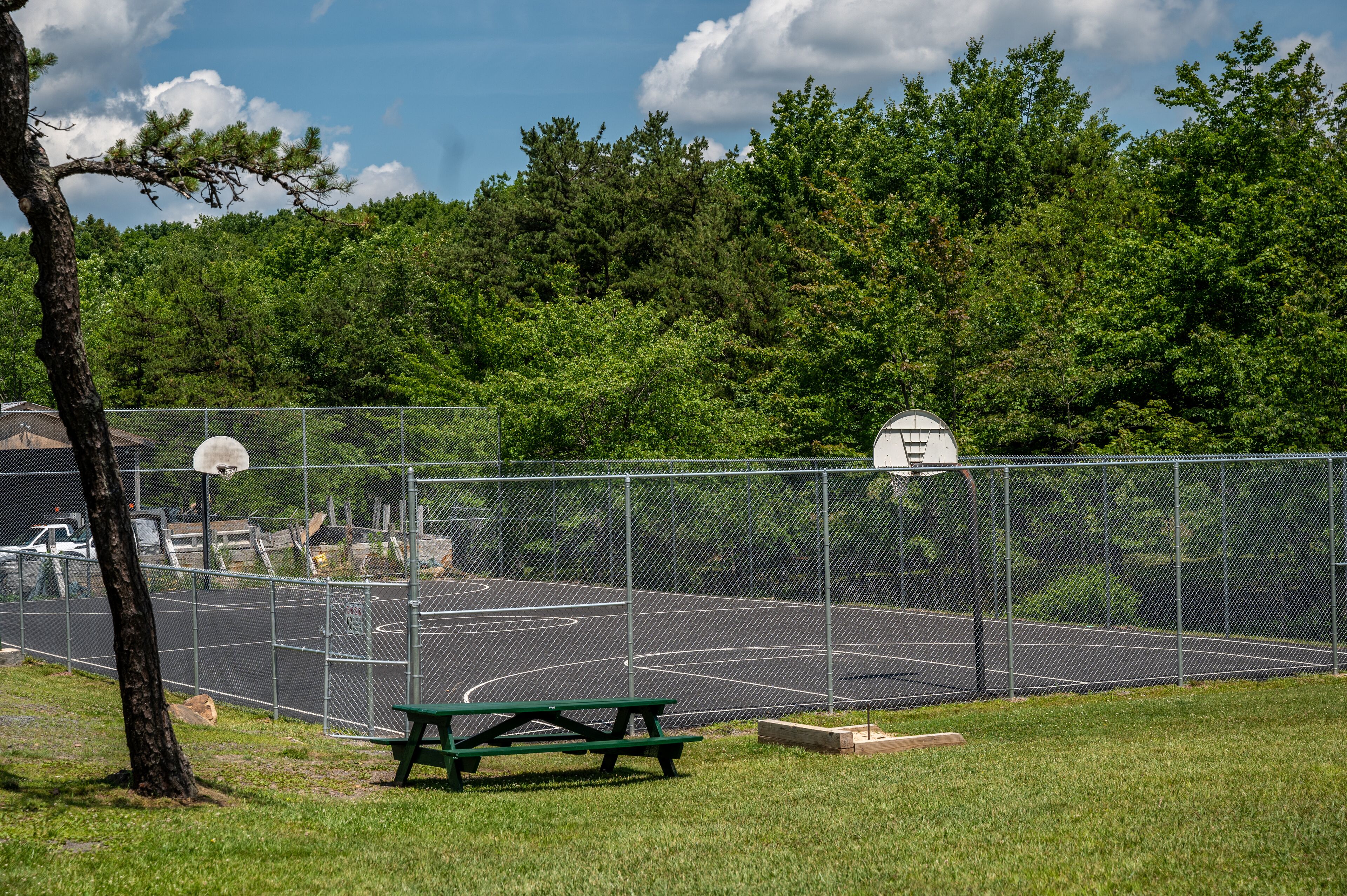 Basketball courts, at Main Lake