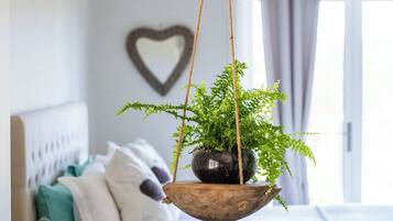 2 bedrooms, desk, iron/ironing board, WiFi