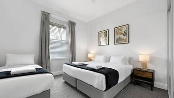 4 bedrooms, iron/ironing board, travel cot, WiFi