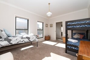 3 bedrooms, iron/ironing board, travel cot, WiFi