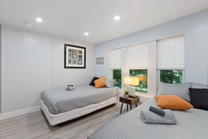 3 bedrooms, iron/ironing board, travel cot, WiFi