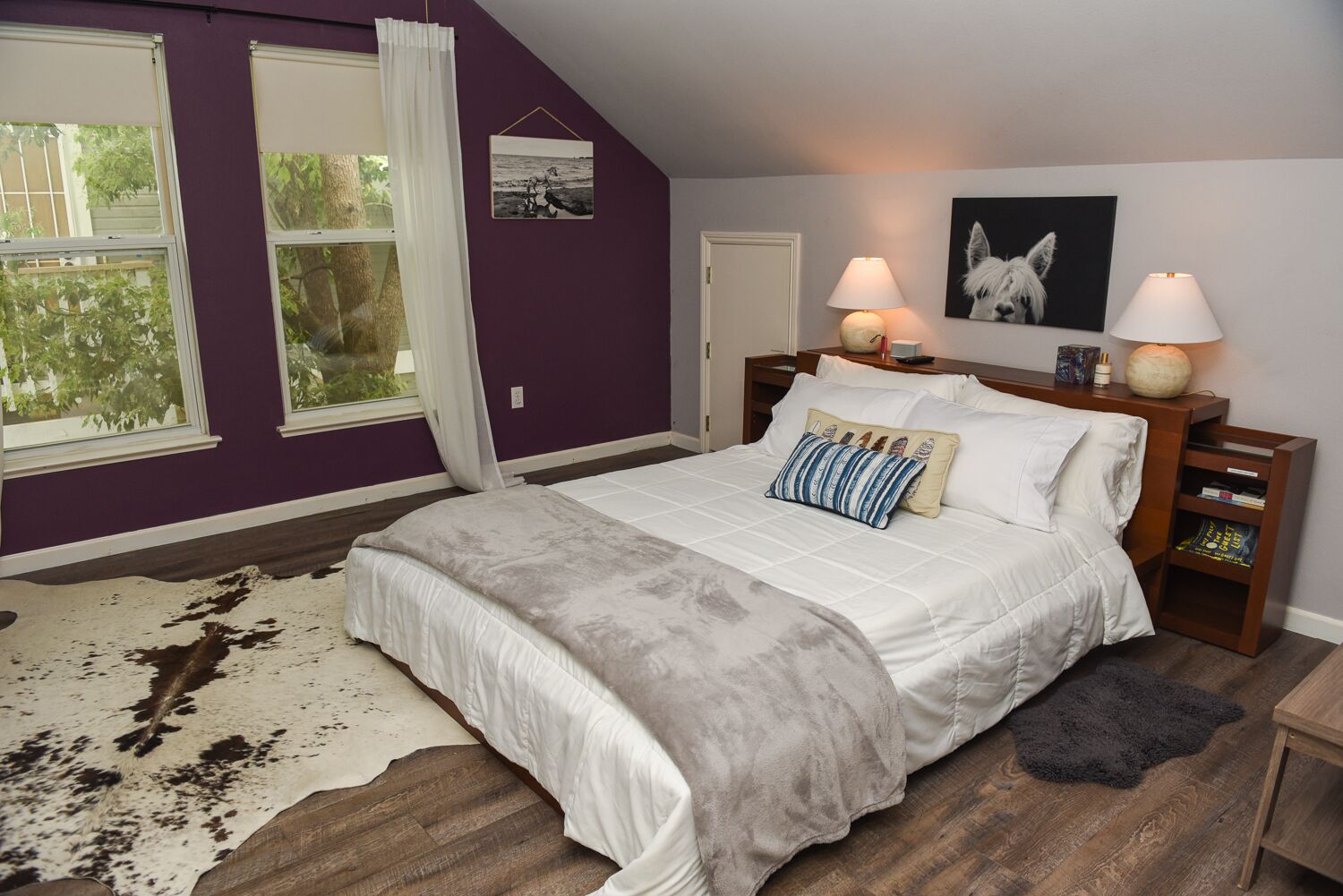 1 bedroom, desk, iron/ironing board, travel crib