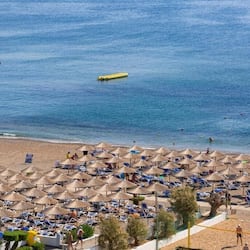 Private beach, beach bar