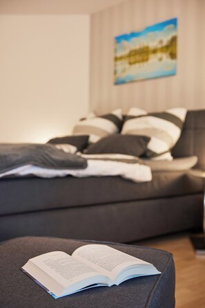 1 bedroom, iron/ironing board, travel crib, free WiFi