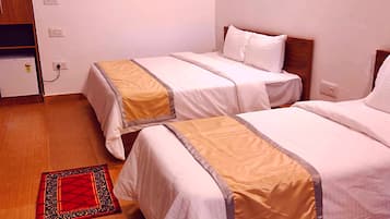 Egyptian cotton sheets, premium bedding, memory-foam beds, minibar