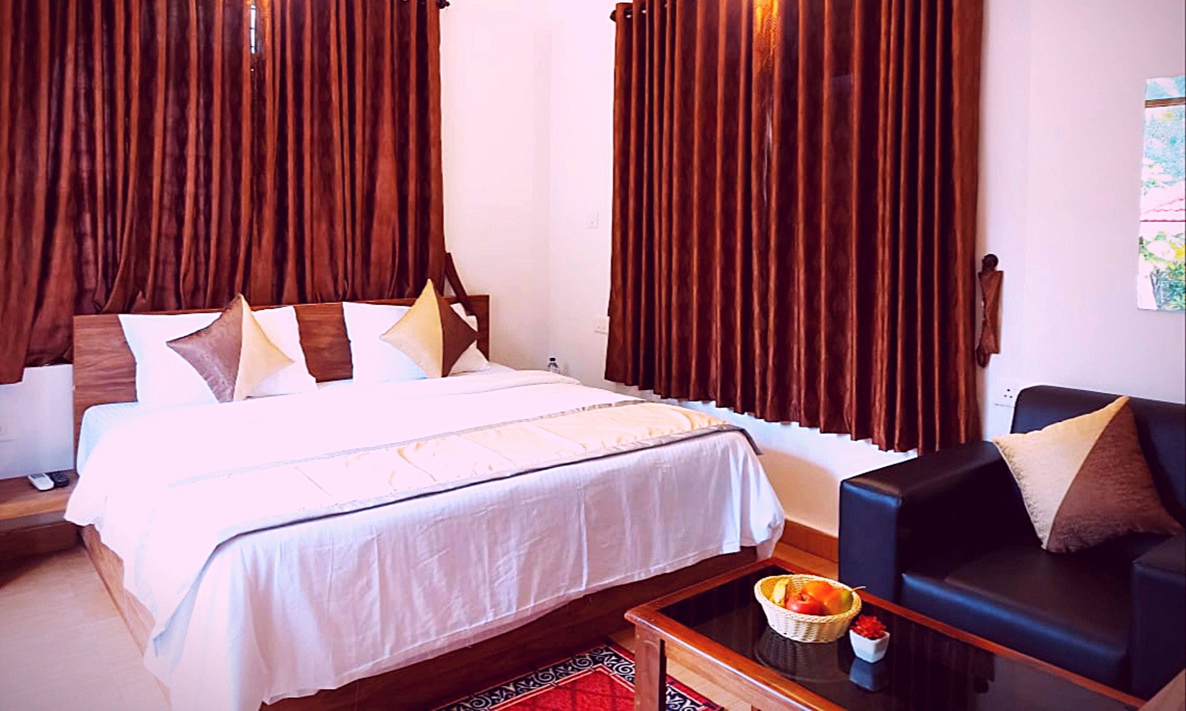 Egyptian cotton sheets, premium bedding, memory-foam beds, minibar