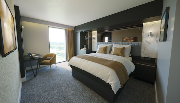 Premium bedding, in-room safe, desk, laptop workspace