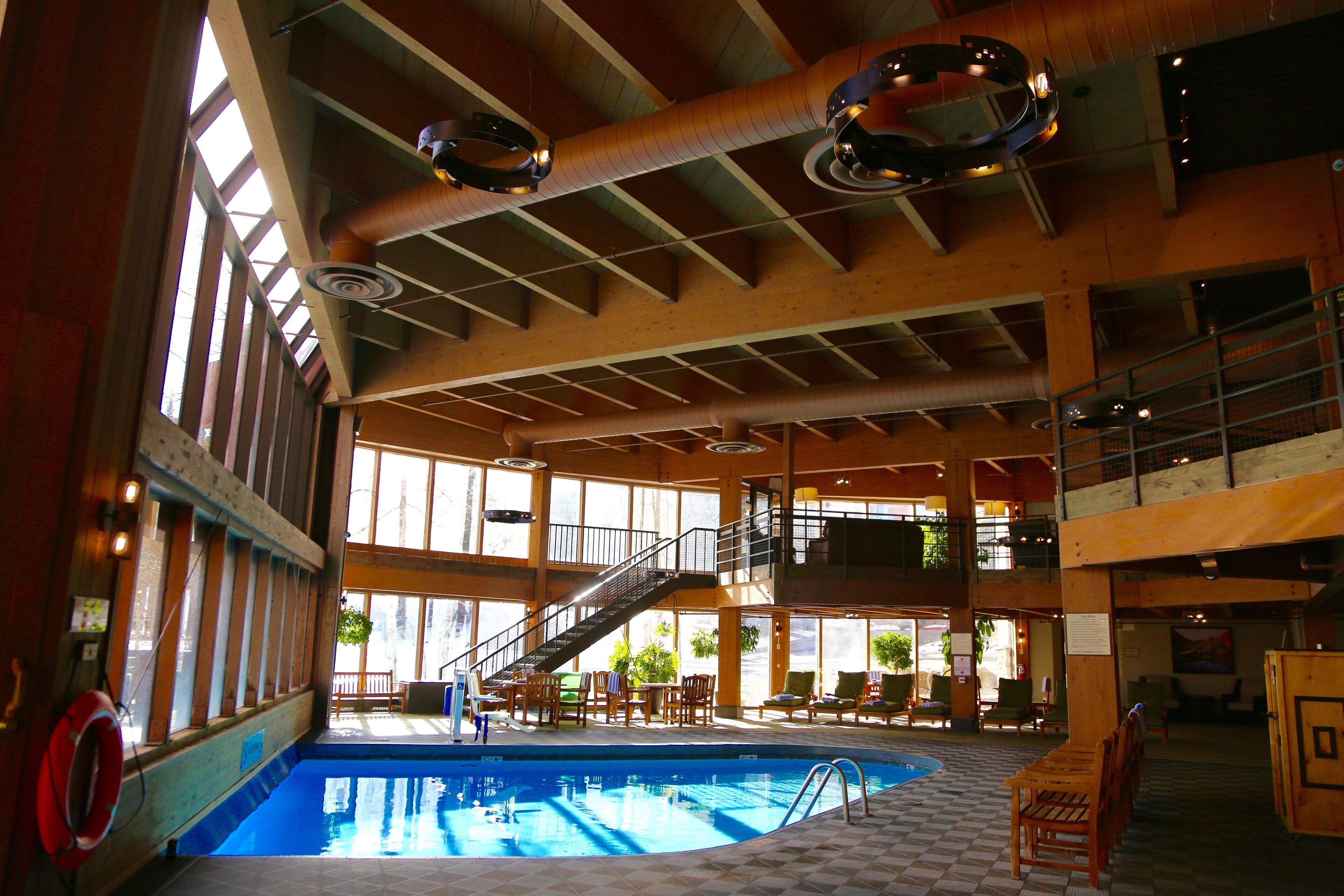 Indoor pool, outdoor pool